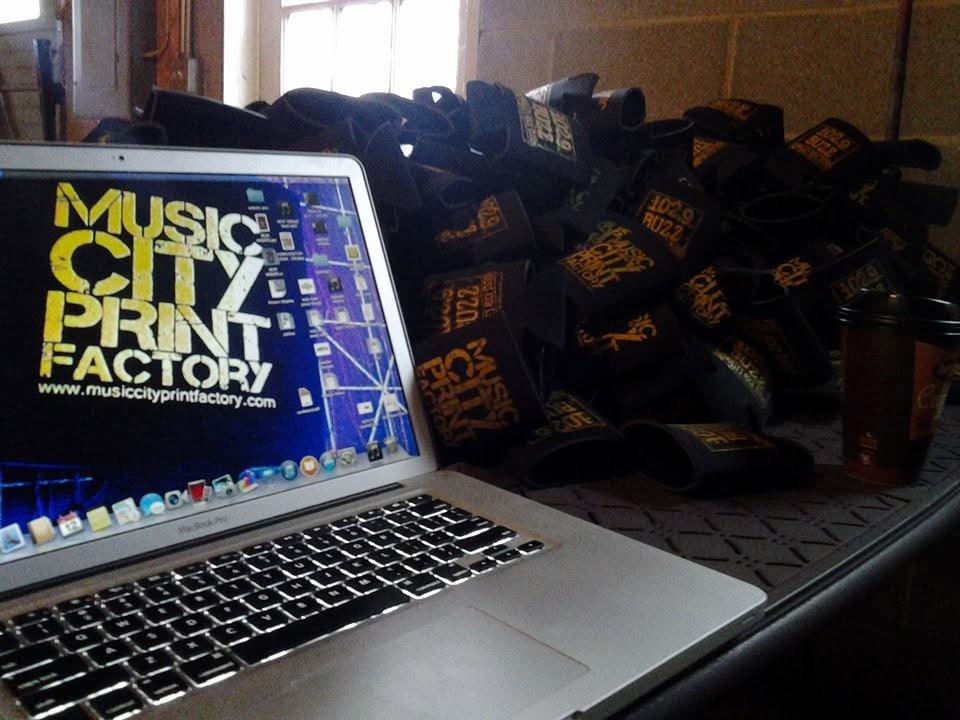 Past work sample from Music City Print Factory